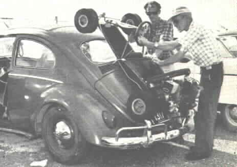 kart on back of VW